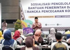 Dalam Rangka Pencegahan Korupsi, Wabup Asep Ikuti Sosialisasi Pengelolaan Bantuan Pemerintah