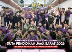 Wadah Kolaborasi dan Inspirasi Generasi Muda, Ratusan Peserta Antusias Ikuti Audisi Tahap 1 Duta Pendidikan Jawa Barat 2026