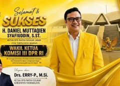 Daniel Muttaqien Jadi Pimpinan Komisi III DPR, Golkar Kab. Tasikmalaya Mengaku Bangga